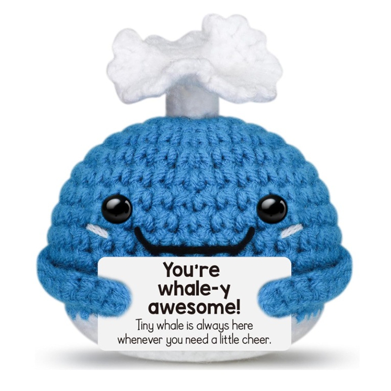 Home And Textiles Today - Funny Crochet Whale Dolls with Card