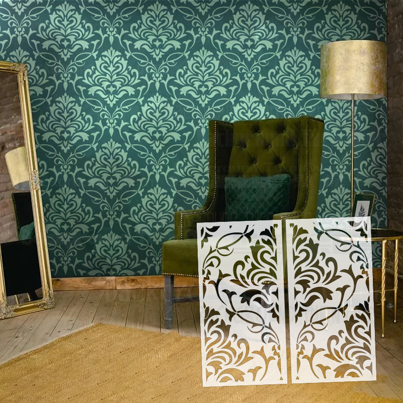 Vintage Home Textiles - 40cm - 80cm Wall Stencil Decor