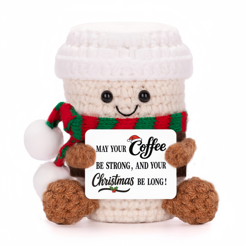 Home And Textiles Today - Handmade Crochet Coffee Doll with Positive