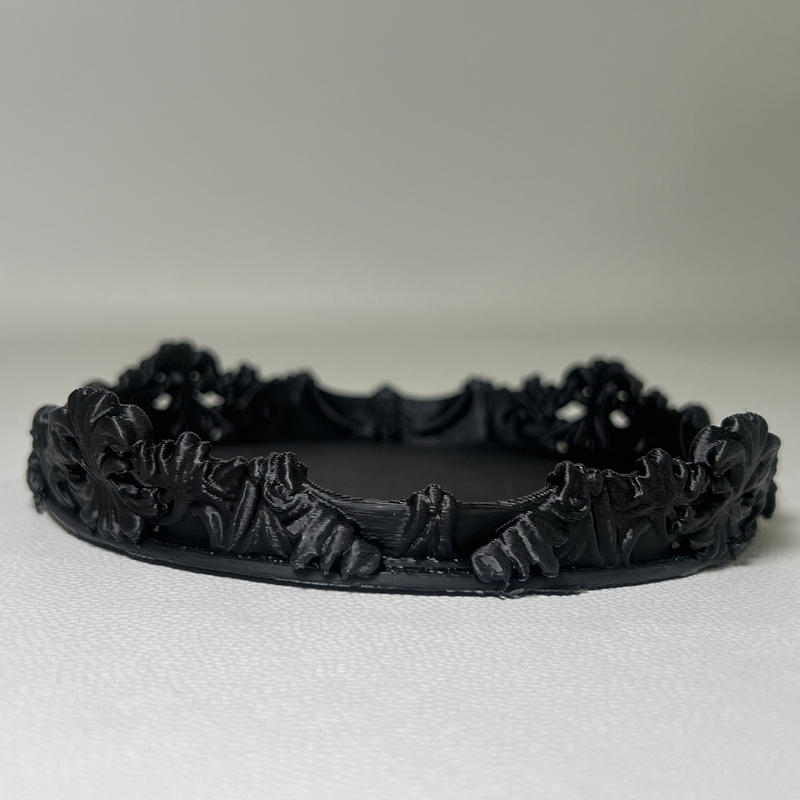 Vintage Home Textiles - Baroque Gothic Carved Jewelry Tray, Ornate