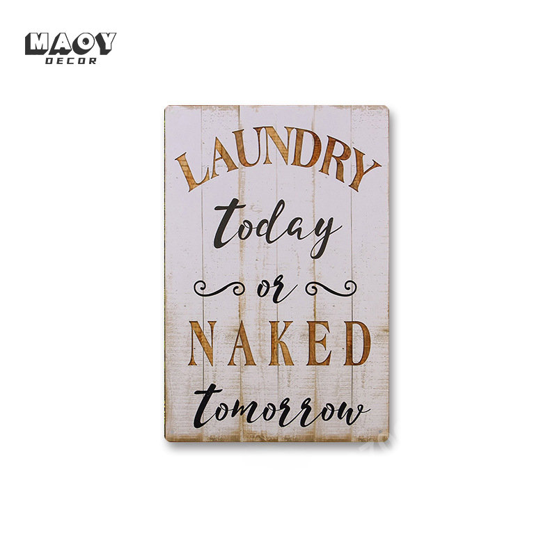Slogan Metal Tin Sign Laundry  - مراجعة Vintage Home Textiles وسعره