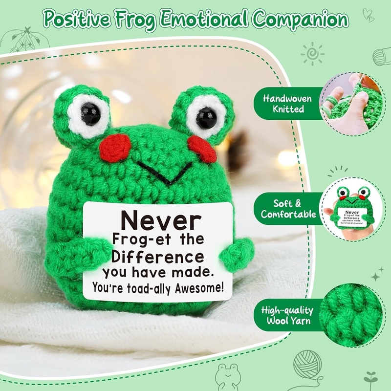 Funny Crochet Frog Figurines E - مراجعة Home And Textiles Today وسعره