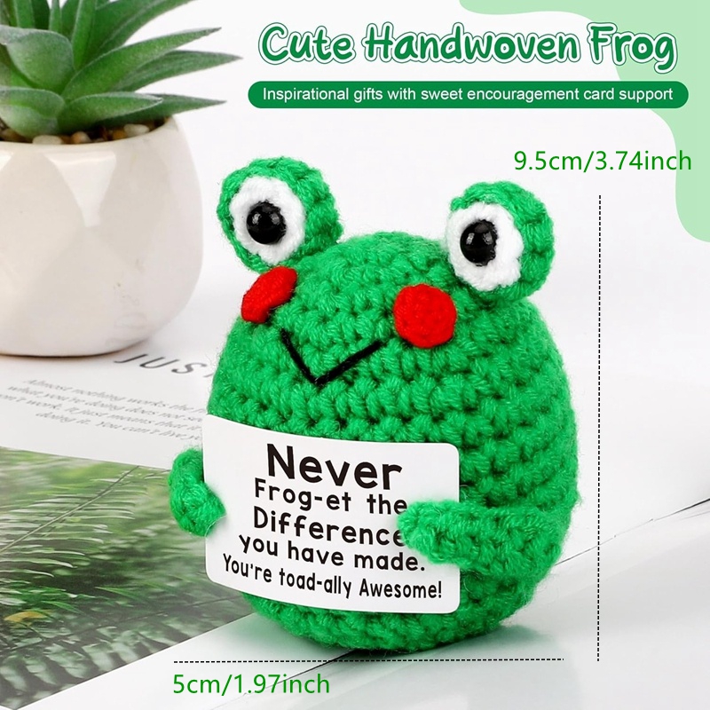 Funny Crochet Frog Figurines E - مراجعة Home And Textiles Today وسعره