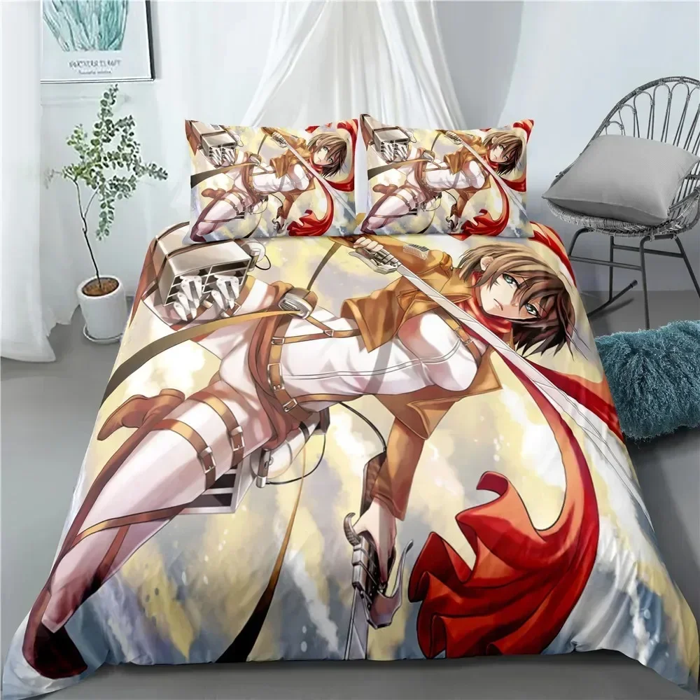 Fashion Anime Attack on Titan  - مراجعة Home Textiles Classic Fashion وسعره