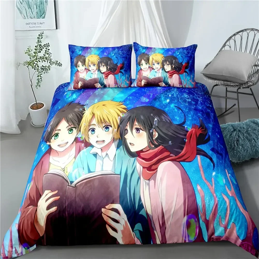Fashion Anime Attack on Titan  - مراجعة Home Textiles Classic Fashion وسعره