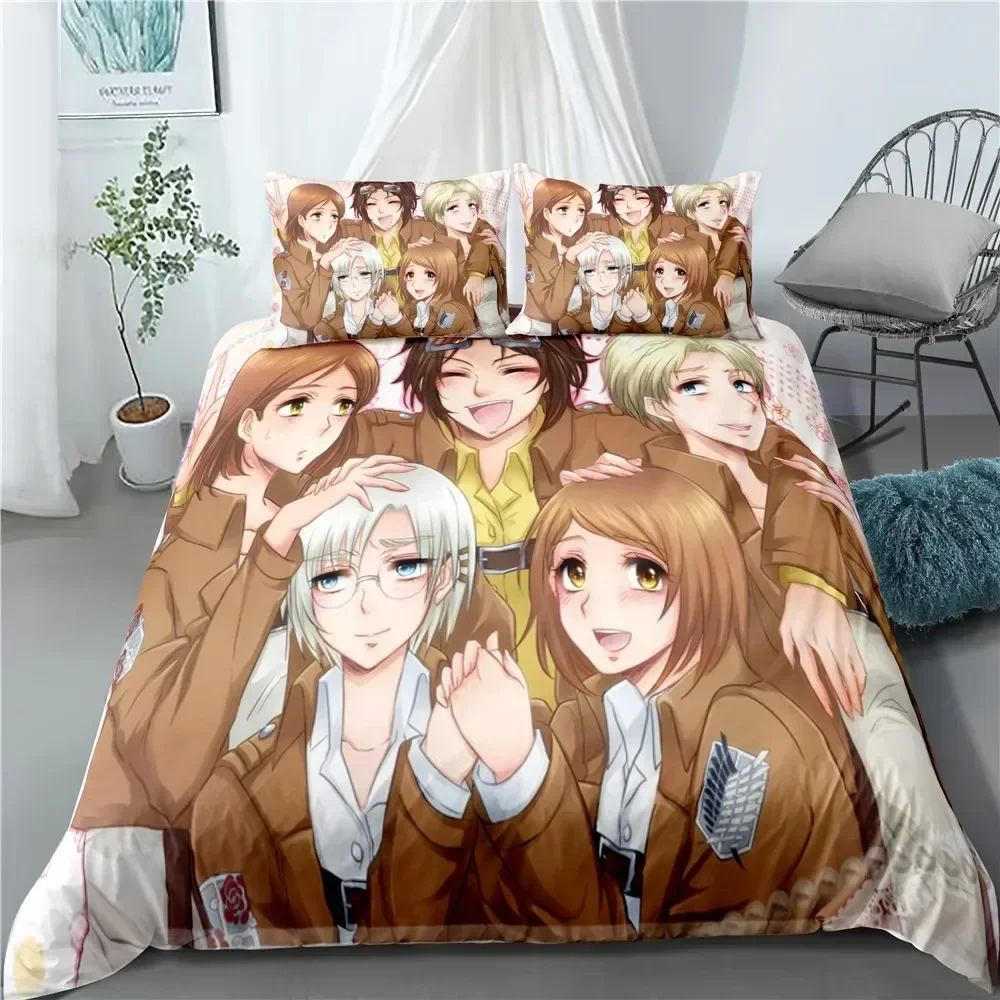 Fashion Anime Attack on Titan  - مراجعة Home Textiles Classic Fashion وسعره