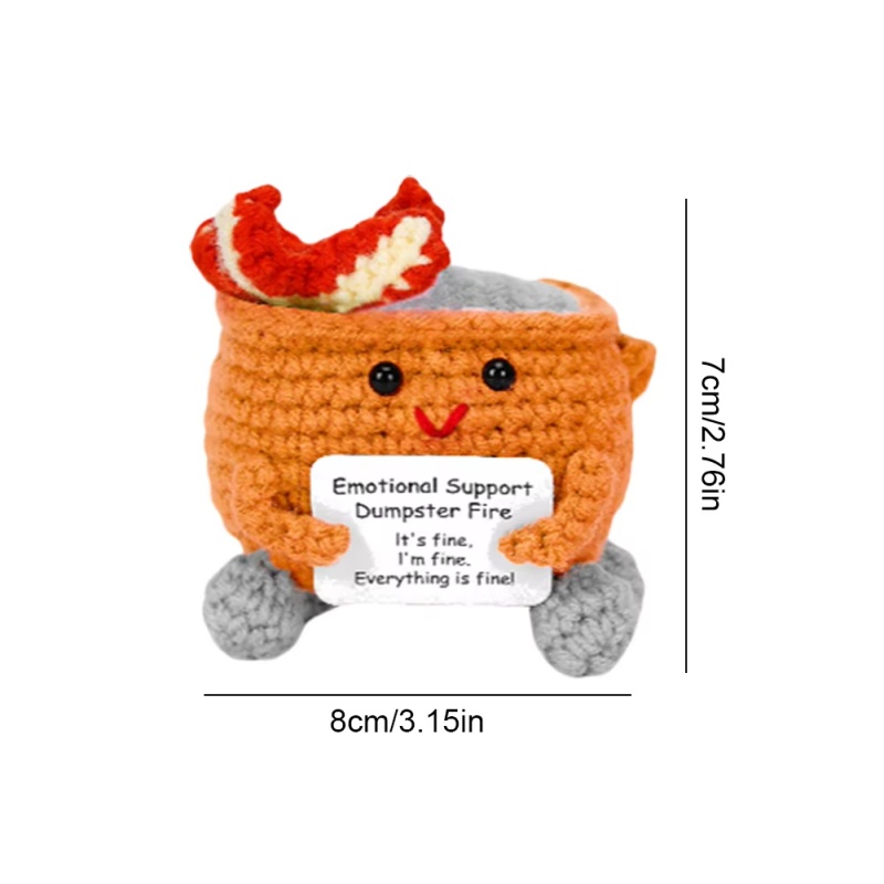 Handmade Crochet Dumpster Fire - مراجعة Home And Textiles Today وسعره