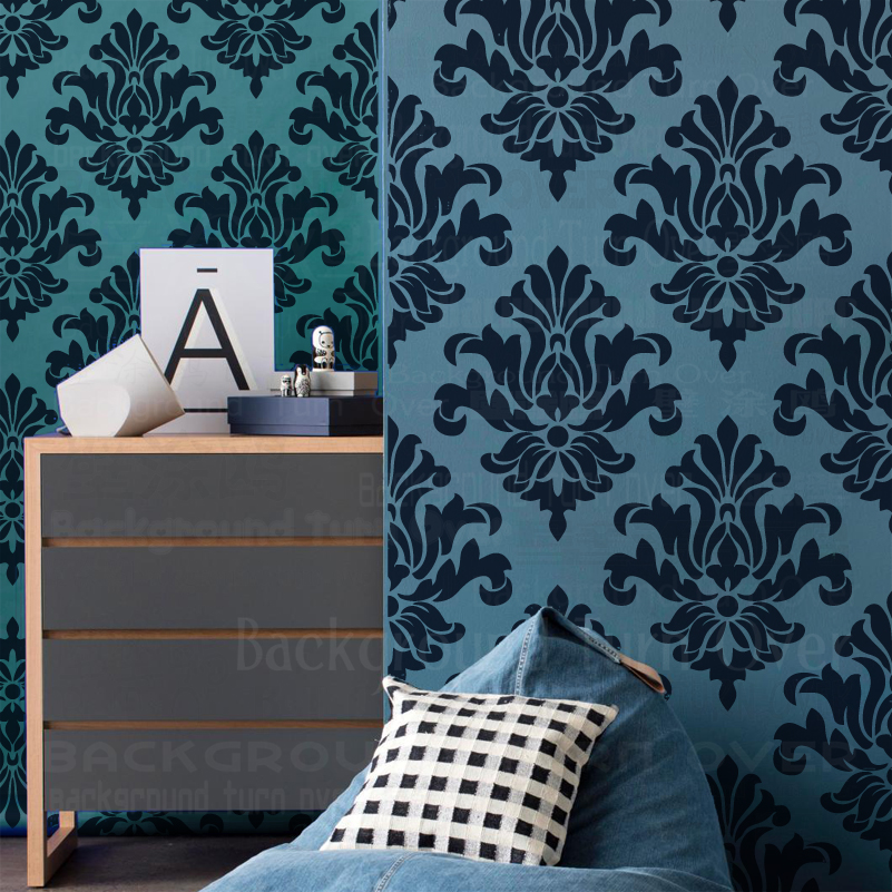 40cm - 80cm Stencil Wall For P - مراجعة Vintage Home Textiles وسعره