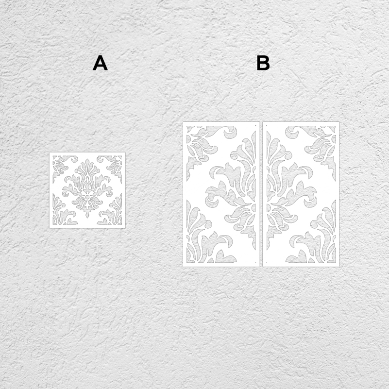 40cm - 80cm Stencil Wall For P - مراجعة Vintage Home Textiles وسعره