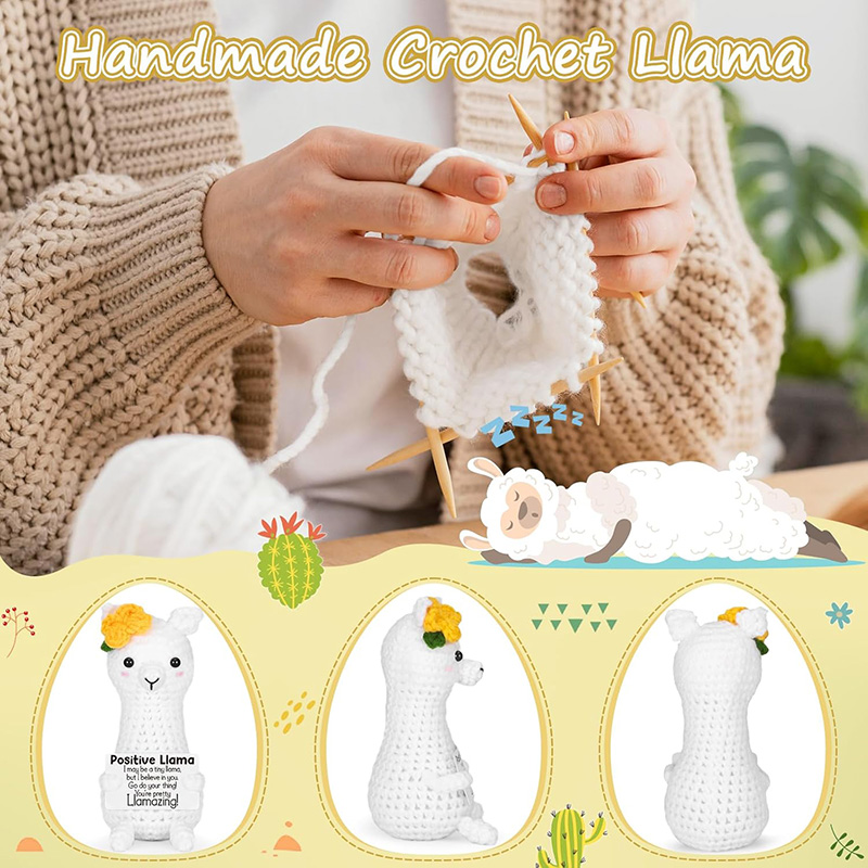 Funny Handmade Crochet Llama P - مراجعة Home And Textiles Today وسعره