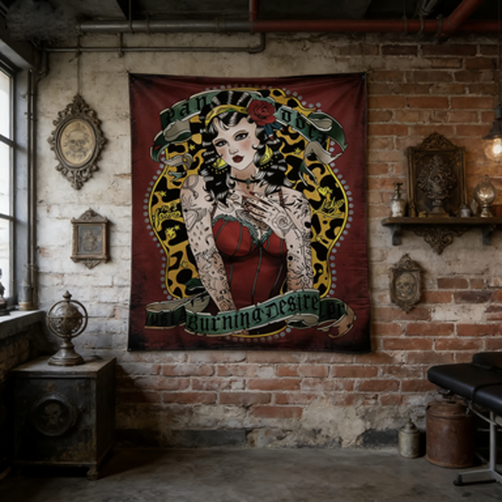 Old School Font Tapestry Regga - مراجعة Home Textile Industry وسعره
