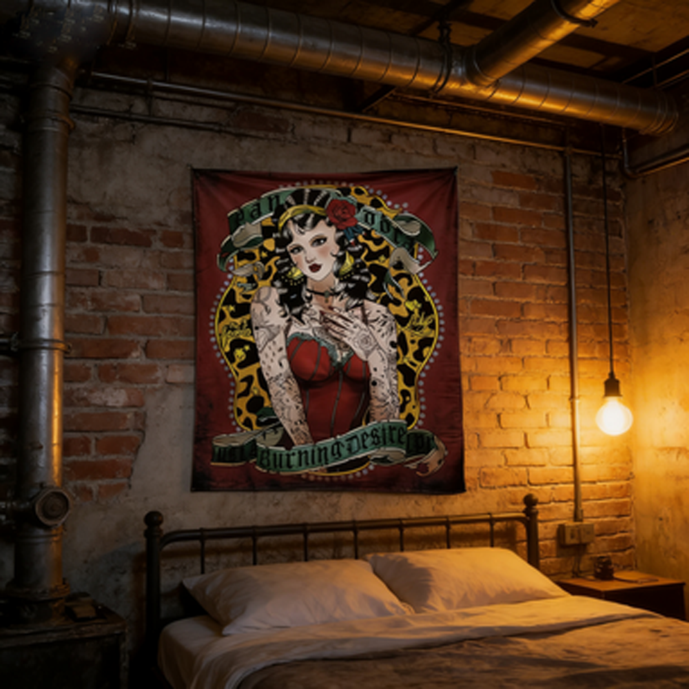 Old School Font Tapestry Regga - مراجعة Home Textile Industry وسعره