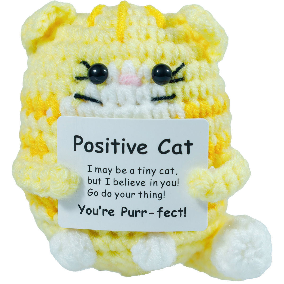Funny Crochet Positive Cat Dol - مراجعة Home And Textiles Today وسعره