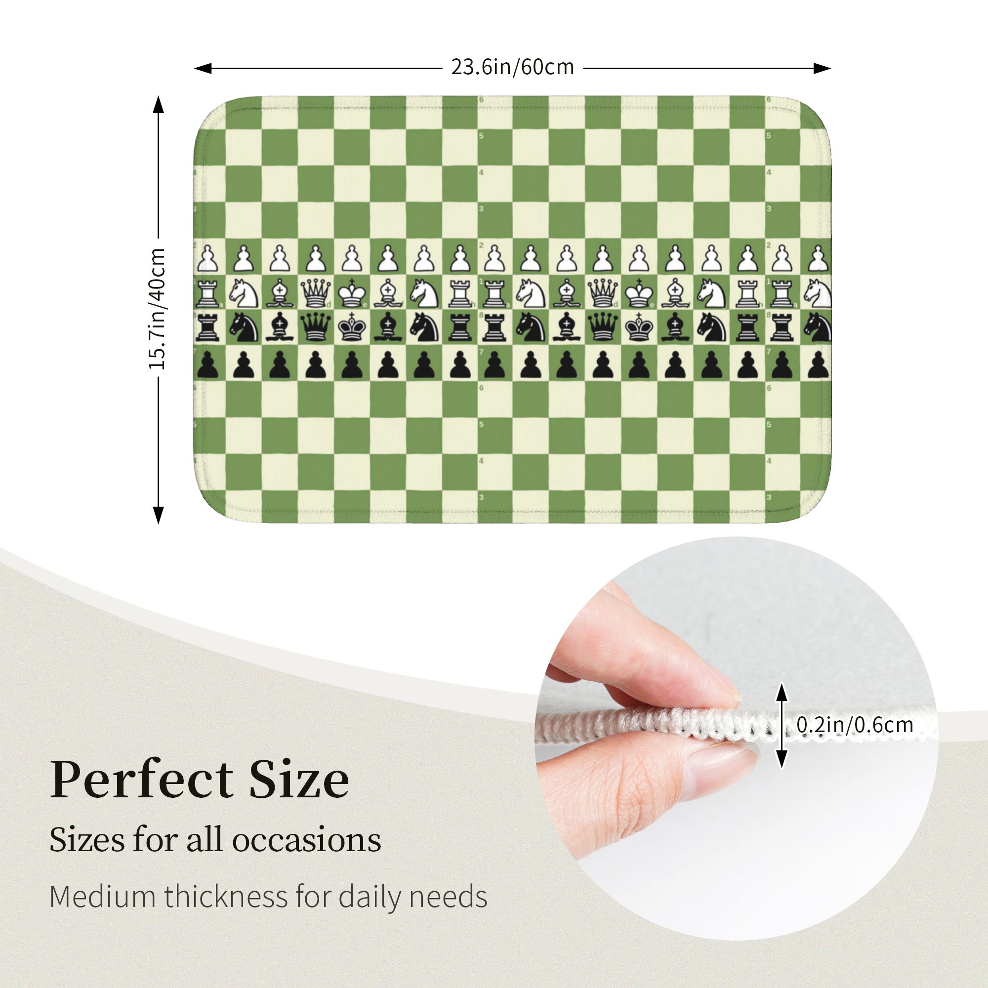 Chess com ChessBoard Doormat A - مراجعة Home Textiles Com وسعره