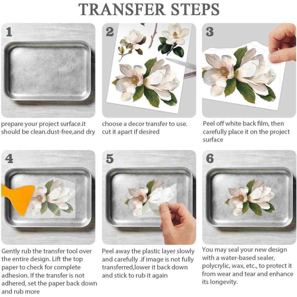 3pcs/Set Rose Rub on Transfers - مراجعة Vintage Home Textiles وسعره