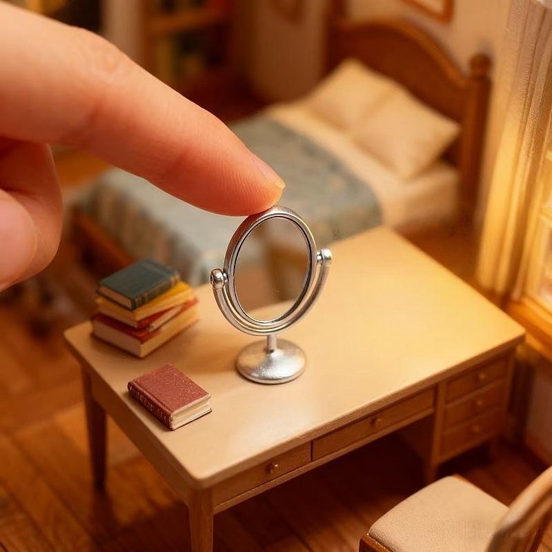 1Pcs Miniature Retro Mirror Dr - مراجعة Vintage Home Textiles وسعره