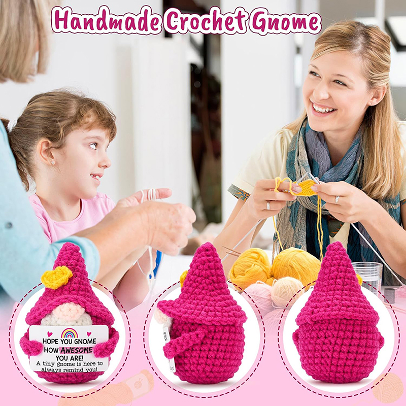 Positive Energy Crochet Gnome  - مراجعة Home And Textiles Today وسعره