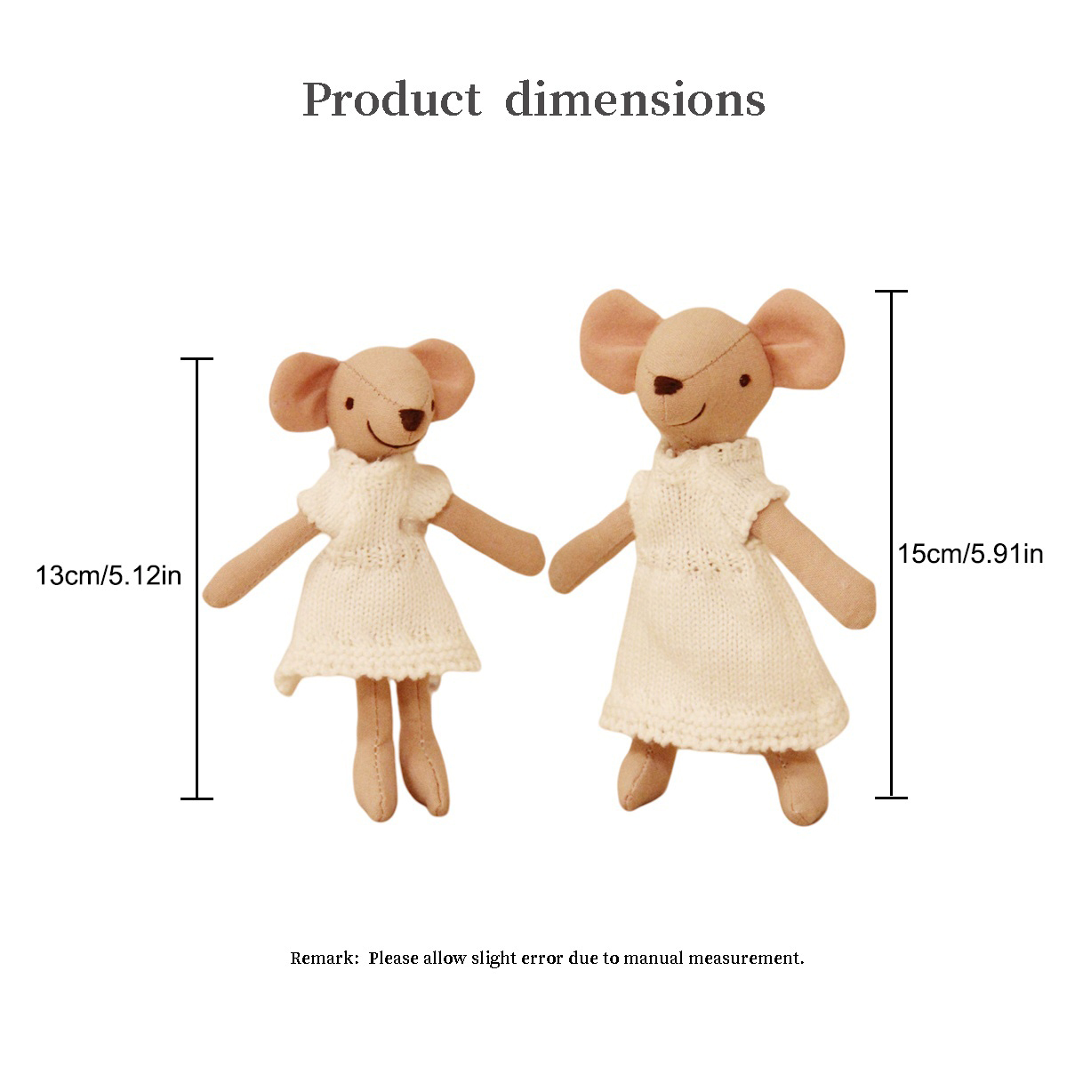 H13/15Cm Fabric Little Mouse w - مراجعة Home And Textiles Today وسعره