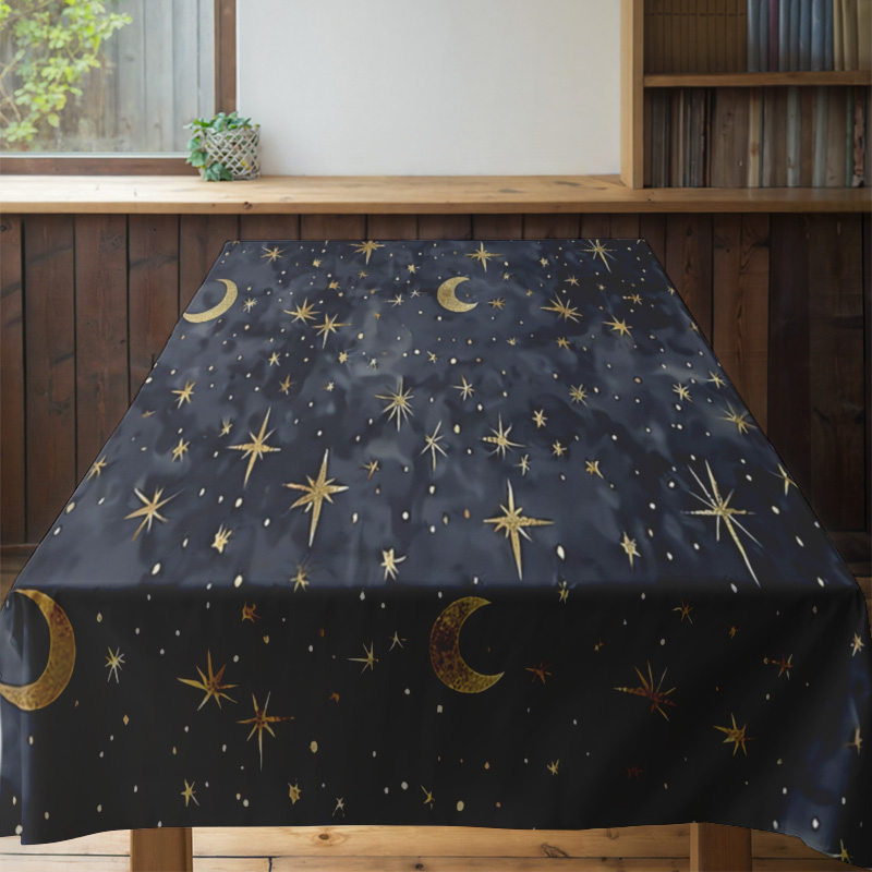 Stylish Dark Blue Stars Moon T - مراجعة Home Textiles Com وسعره
